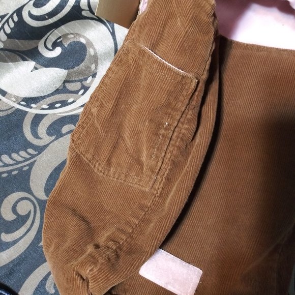 725 Med. Old Navy Brown Corduroy Purse - Picture 4 of 5